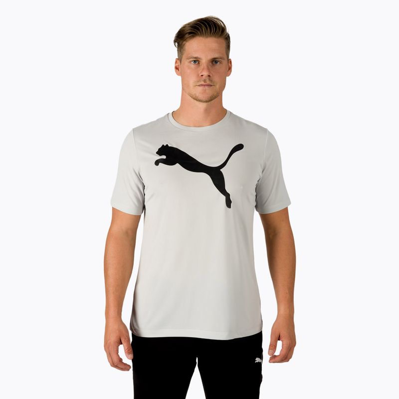 Herren Trainings-T-Shirt PUMA Active Big Logo Tee grau 586724_09