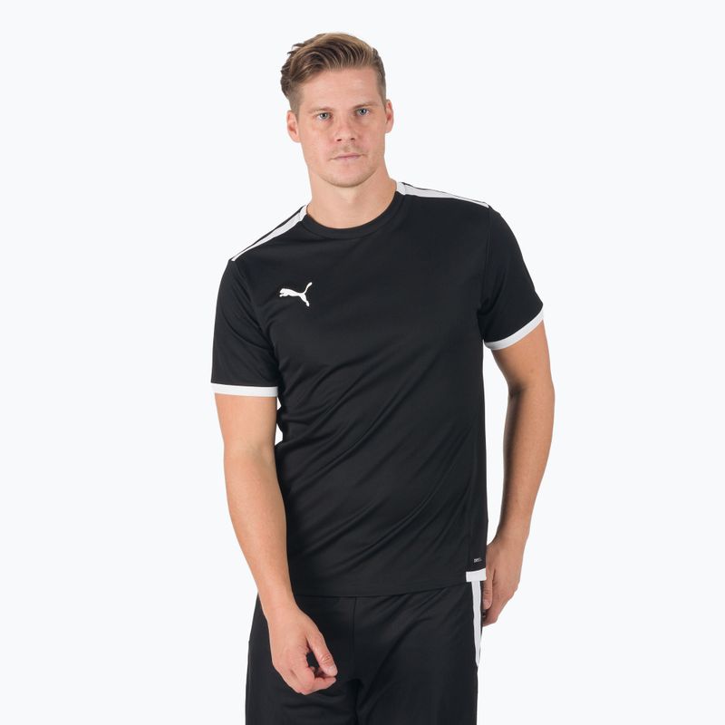 Herren teamLIGA Jersey Fußballtrikot schwarz 704917_03