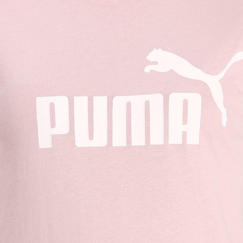 PUMA ESS Logo-T-Shirt für Frauen in Brautrosa 6