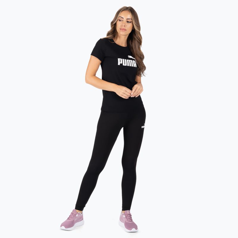 Damen Trainings-T-Shirt PUMA ESS Logo Tee schwarz 586774_01 2