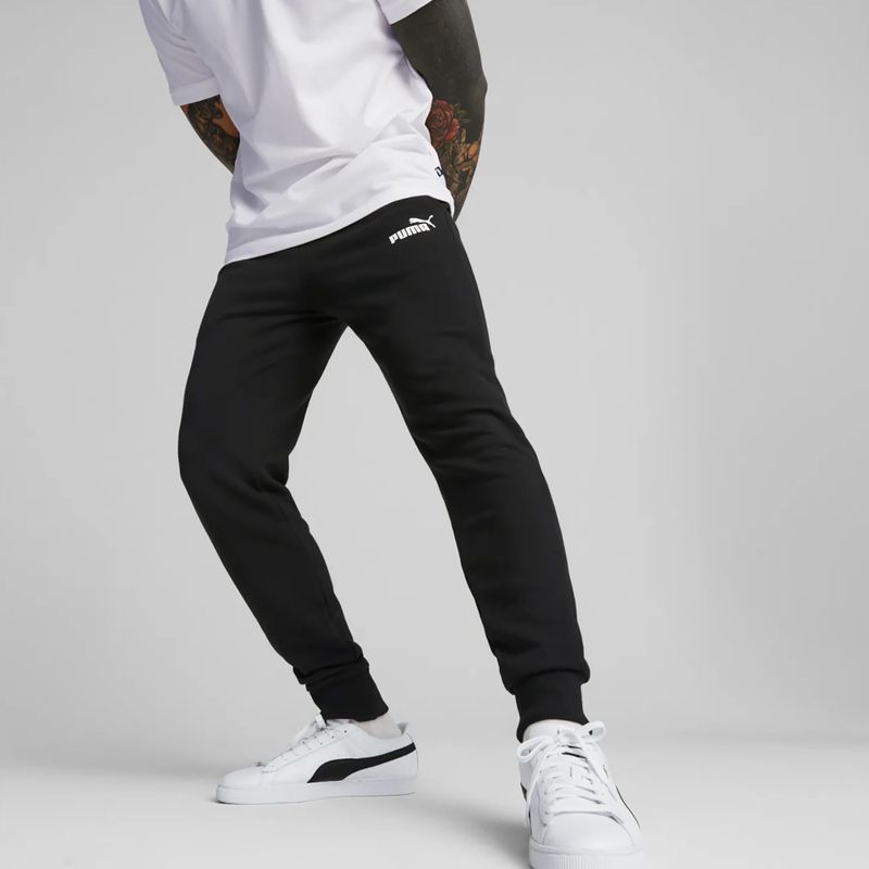 Herren PUMA Essentials Logo Hose puma schwarz