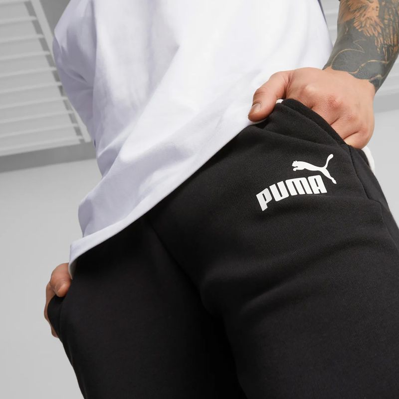 Herren PUMA Essentials Logo Hose puma schwarz