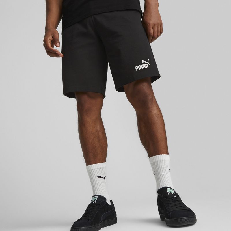 Herren PUMA Ess Jersey Shorts puma schwarz