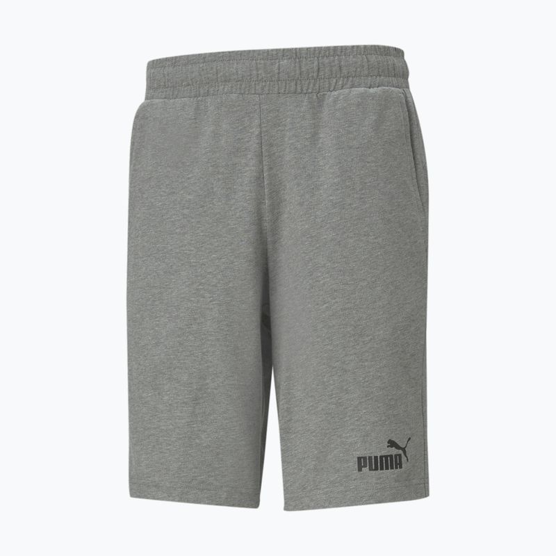 Herren PUMA Ess Jersey Shorts mittelgrau heather