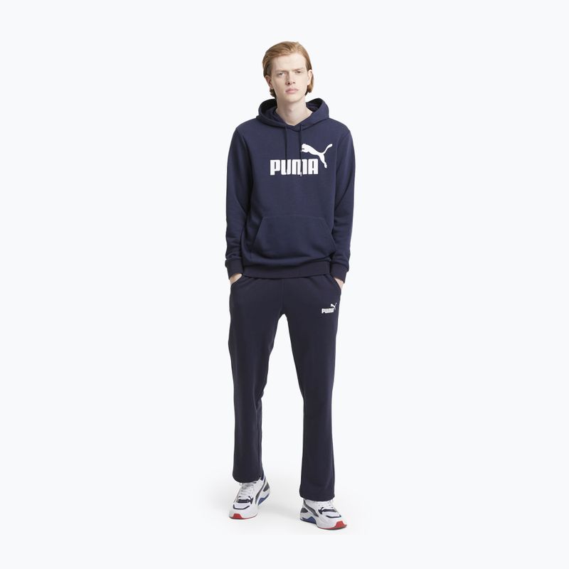 Herren Hoodie Sweatshirt PUMA Essentials Big Logo Hoodie TR peacoat 2