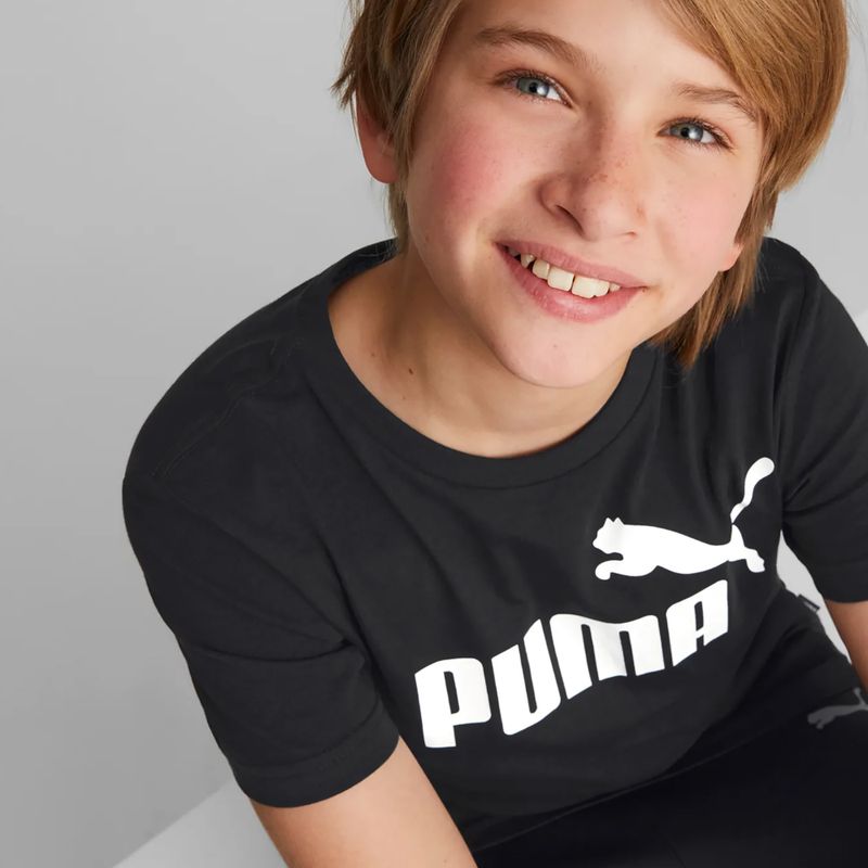 PUMA Essentials Logo Tee für Kinder puma schwarz