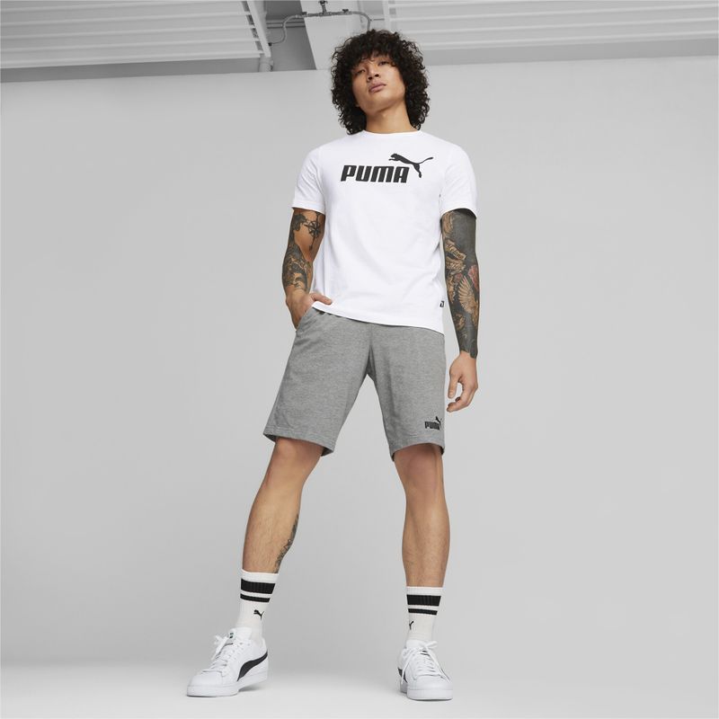 Herren PUMA Ess Logo Tee puma weiß