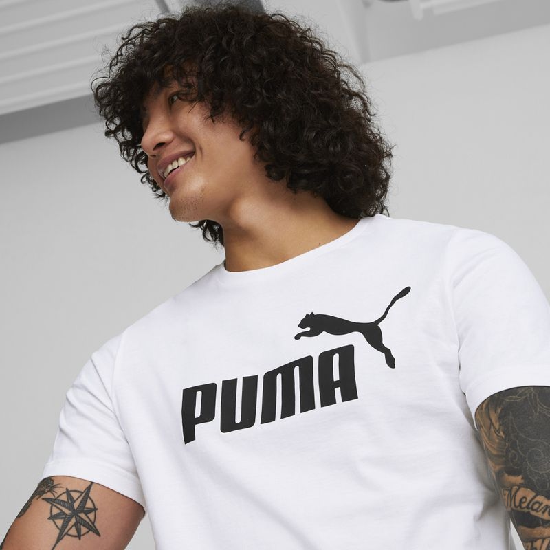 Herren PUMA Ess Logo Tee puma weiß