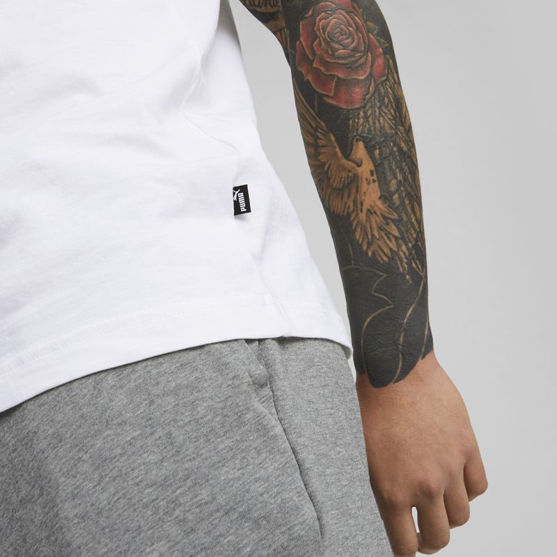 Herren PUMA Ess Logo Tee puma weiß