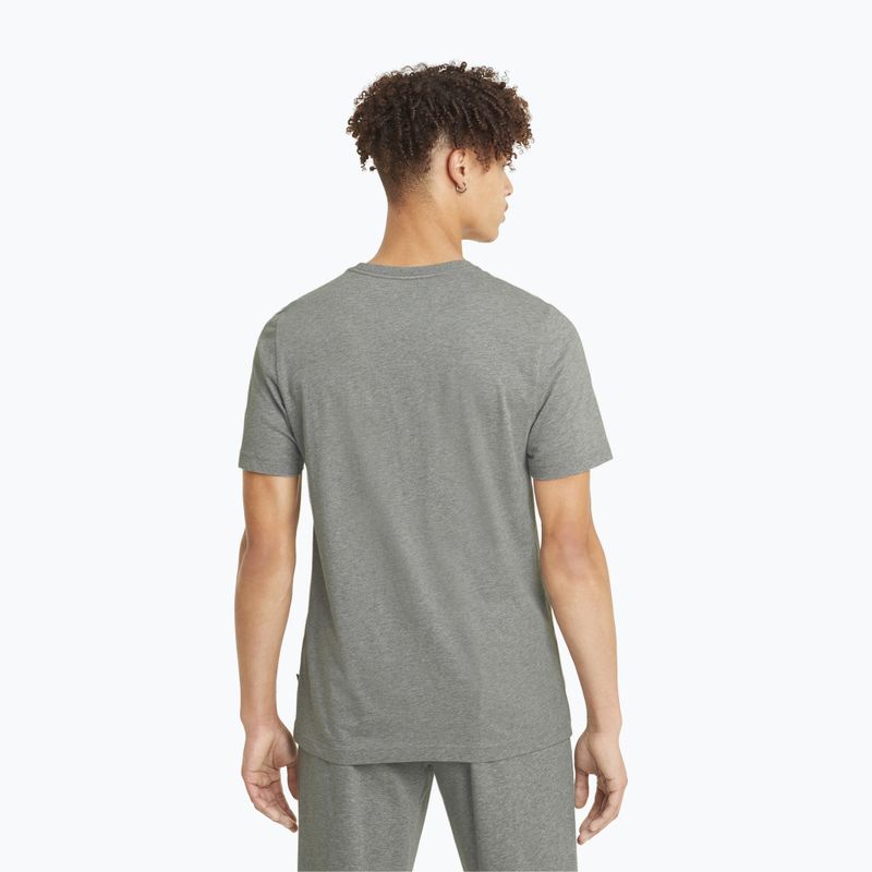 Herren PUMA Ess Small Logo Tee mittelgrau heather/mittelgrau heather/cat t-shirt