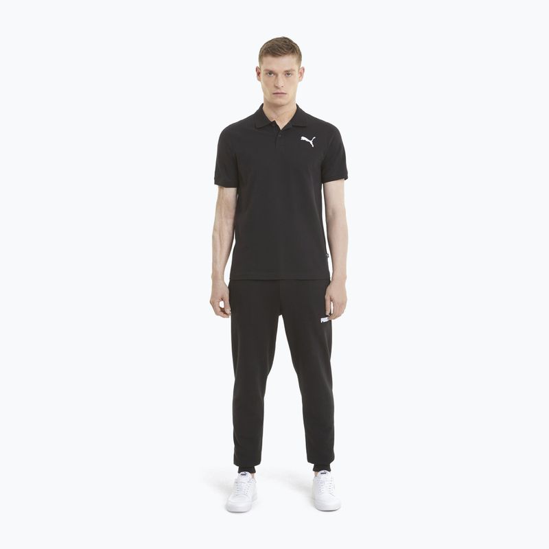 Herren PUMA Ess Pique Polo Shirt puma schwarz/kat 2