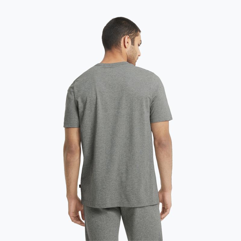 Herren PUMA Ess Logo Tee mittelgrau heather T-shirt