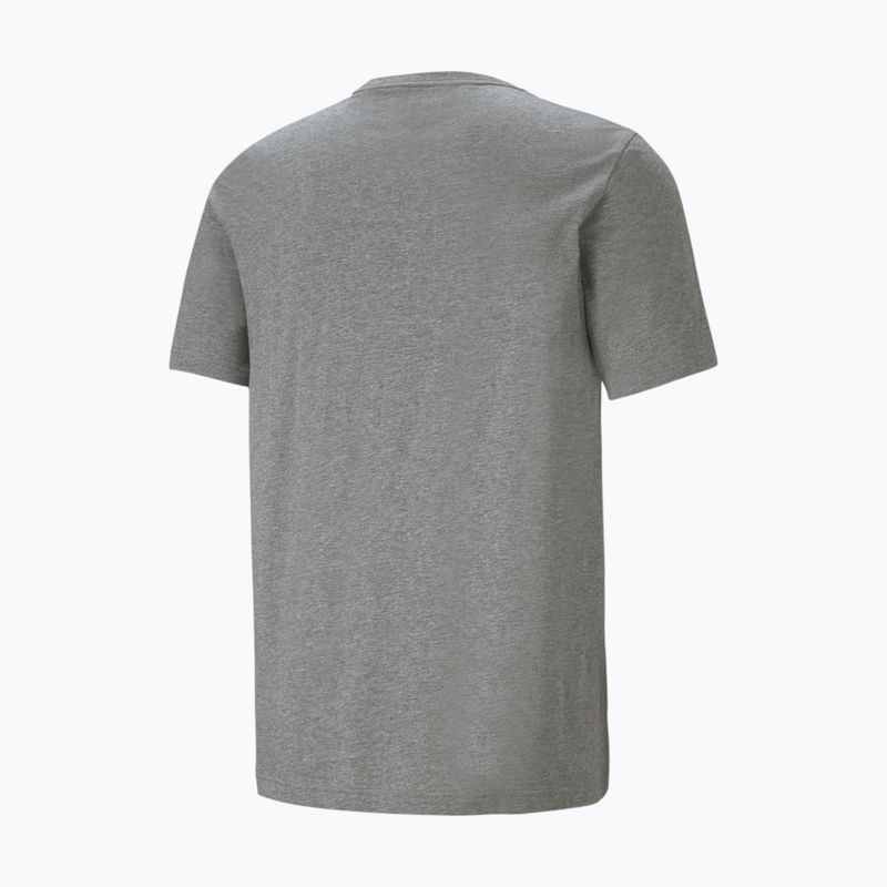 Herren PUMA Ess Logo Tee mittelgrau heather T-shirt