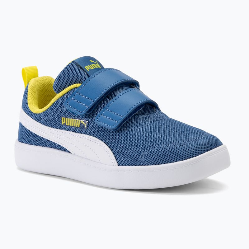 PUMA Courtflex v2 Mesh V PS star sapphire/puma weiß Kinderschuhe
