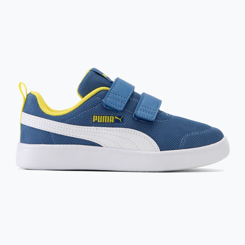 PUMA Courtflex v2 Mesh V PS star sapphire/puma weiß Kinderschuhe 2
