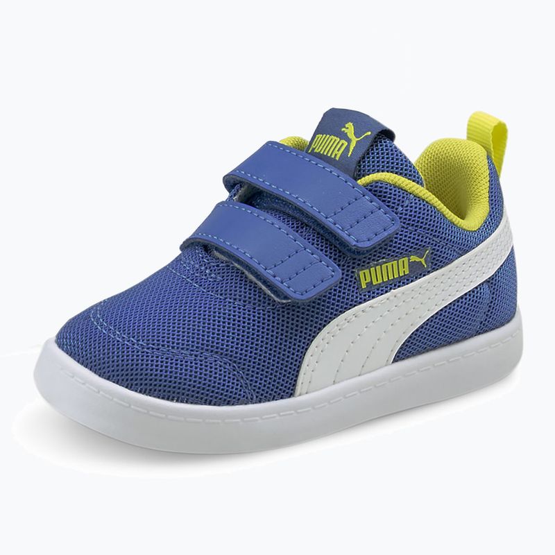 PUMA Courtflex v2 Mesh V Inf star shappire/puma weiß Kinderschuhe 8