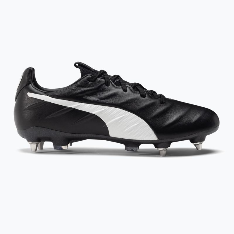 PUMA King Platinum 21 MXSG Herren Fußballschuhe schwarz und weiß 106545 01 2