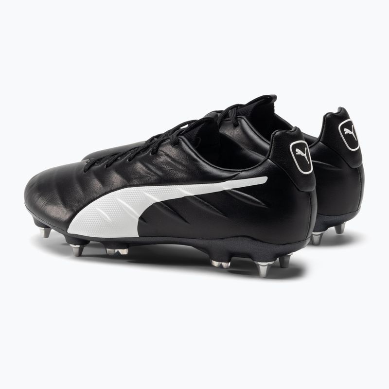 PUMA King Platinum 21 MXSG Herren Fußballschuhe schwarz und weiß 106545 01 3