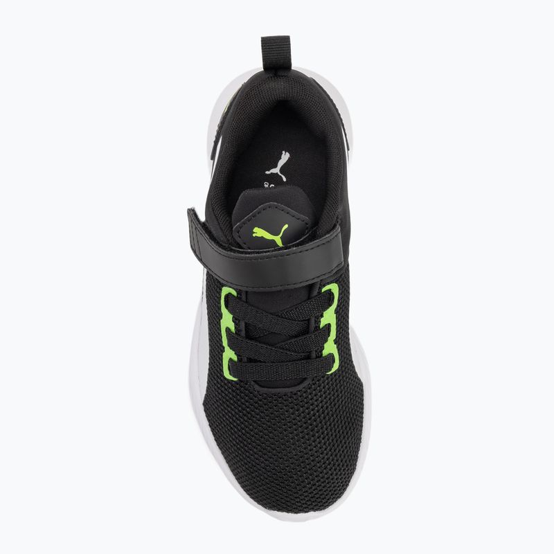PUMA Flyer Runner V PS Kinderschuhe grün flash/puma weiß 5