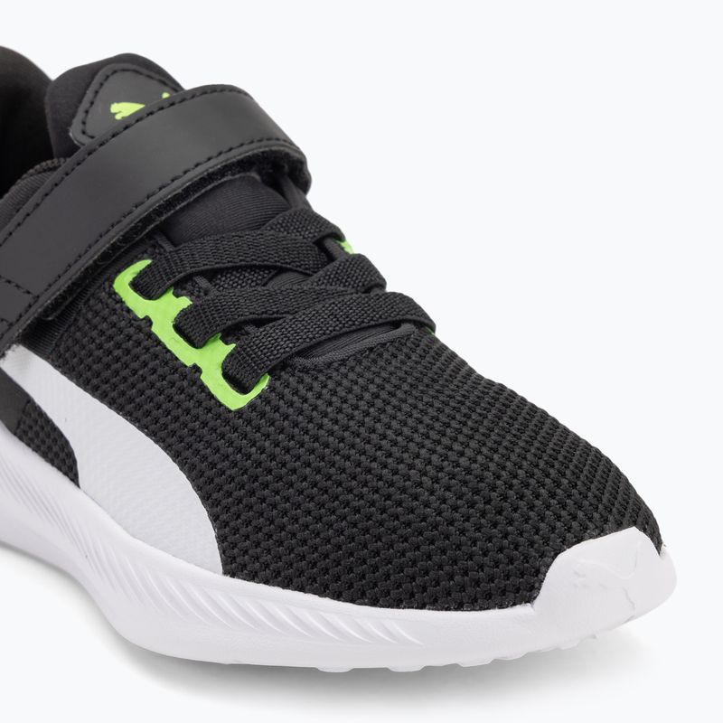 PUMA Flyer Runner V PS Kinderschuhe grün flash/puma weiß 7