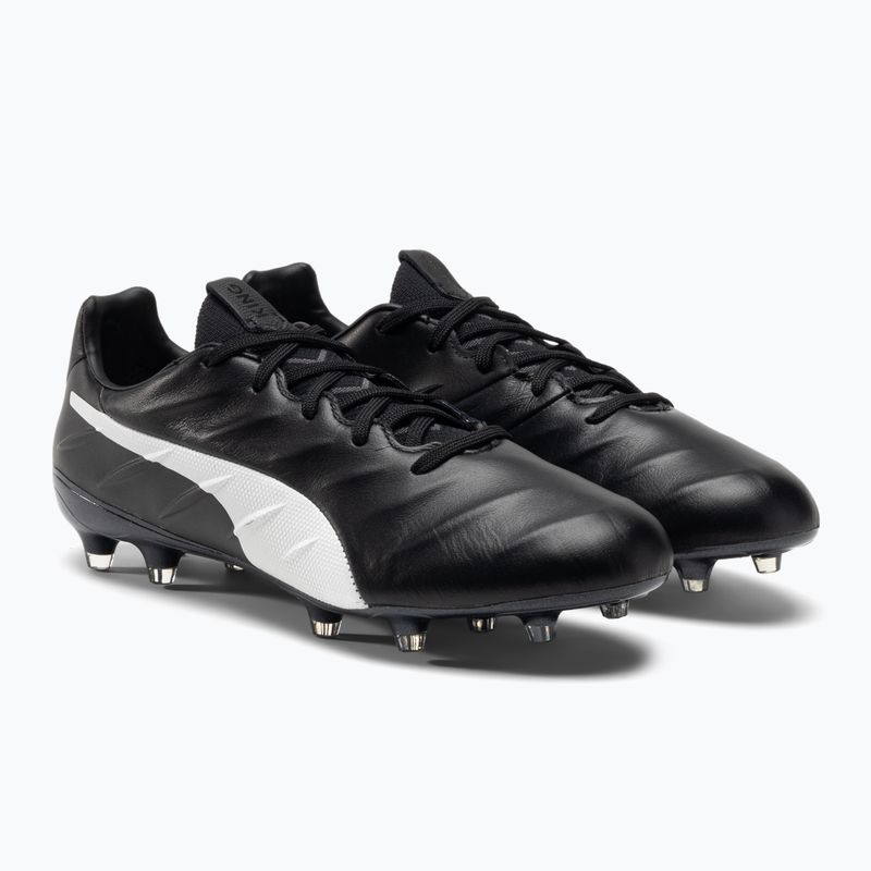 PUMA King Platinum 21 FG/AG Herren Fußballschuhe schwarz/weiß 106478 01 4