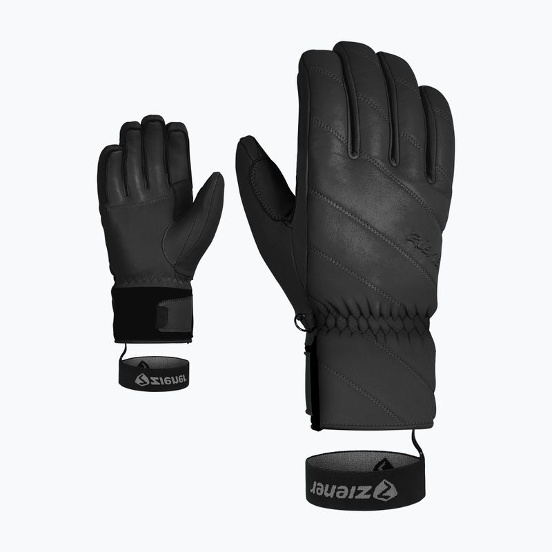 Skihandschuhe Damen ZIENER Kuma Aquashield black 7