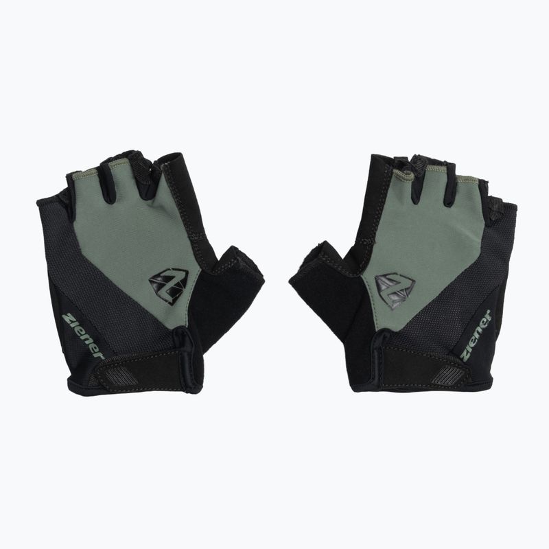 Herren Ziener MTB Collby Gel grün Stein Radhandschuhe 2