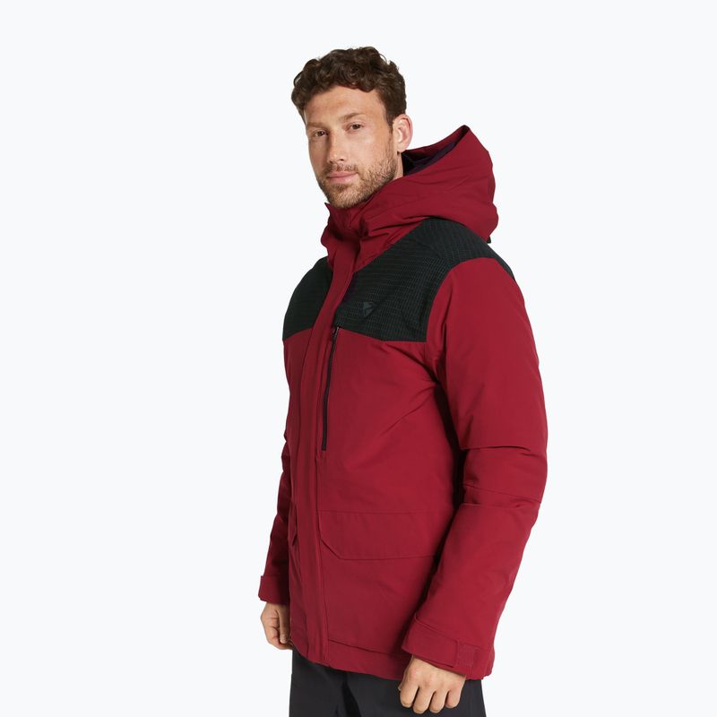 Herren Skijacke ZIENER Traver rot Hütte 3