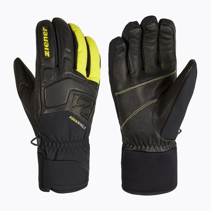 Herren-Skihandschuhe ZIENER Glyxus AS bitter/lemon