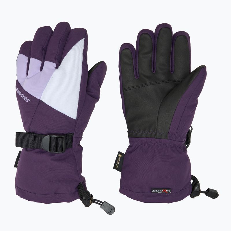 Skihandschuhe Kinder ZIENER Lani GTX dark violet