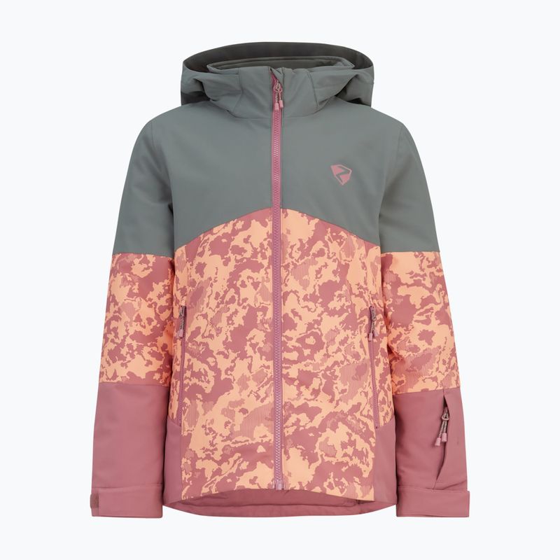 Skijacke Kinder ZIENER Amaja Rosa blossom camo