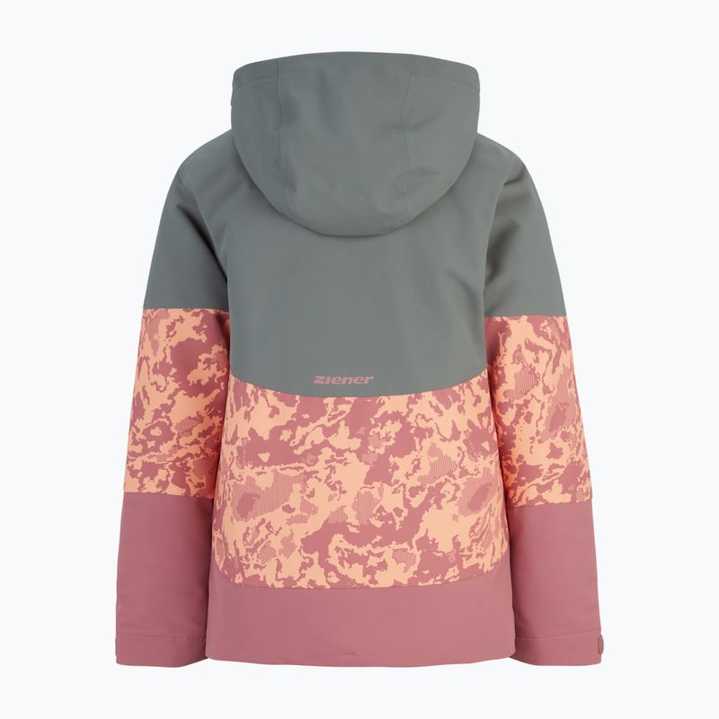 Skijacke Kinder ZIENER Amaja Rosa blossom camo 2