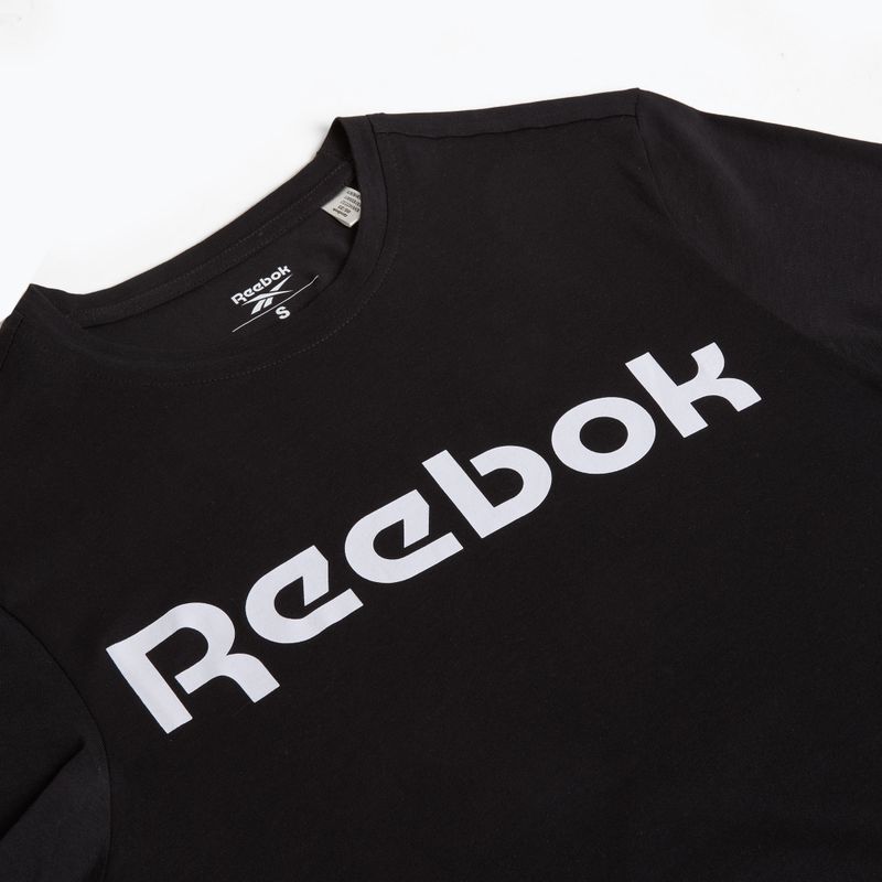 Men's Reebok Gs Linear Read T-Shirt schwarz/weiß 3