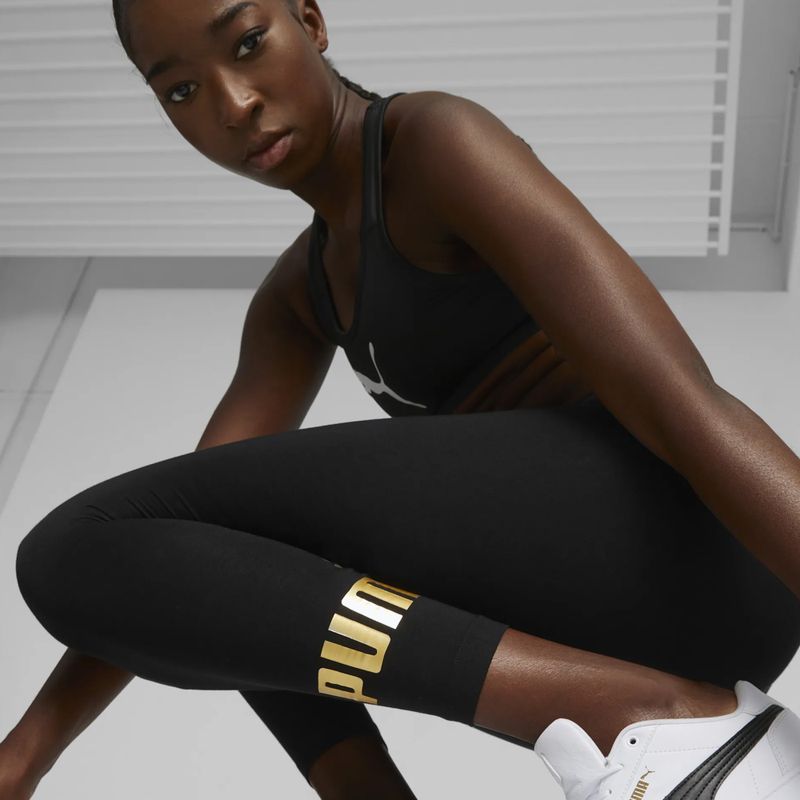 Damen-Leggings PUMA ESS+ Metallic puma schwarz 5