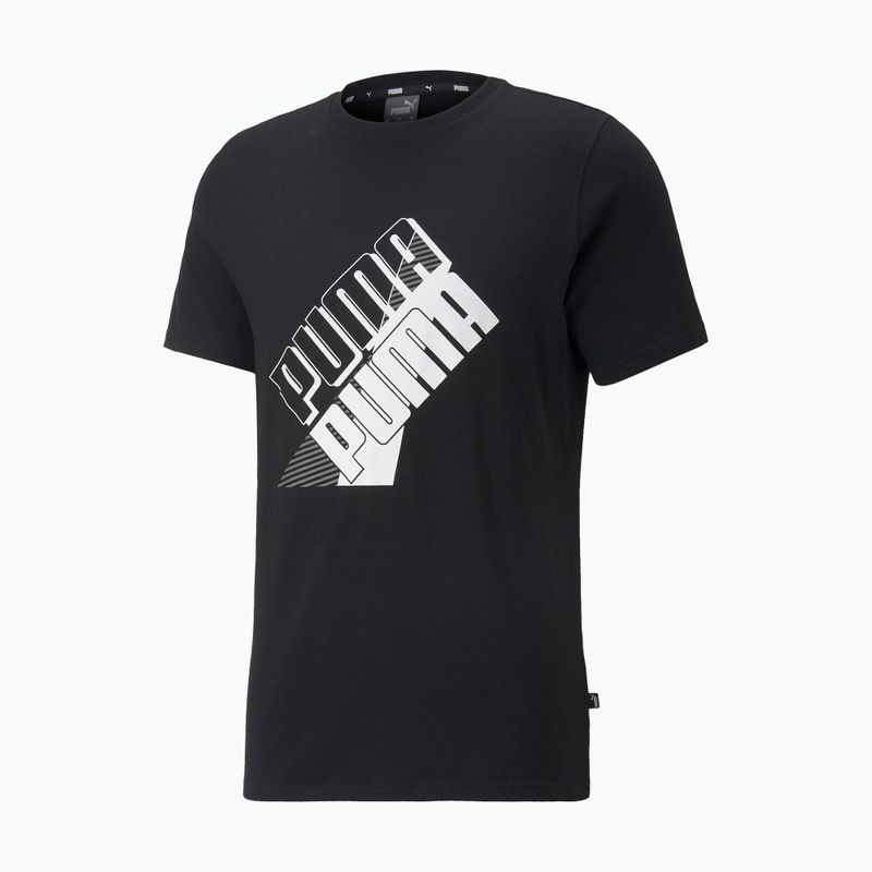 Herren Trainings-T-Shirt PUMA Power Logo Tee schwarz 849788_01 6