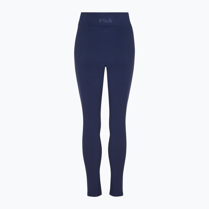 FILA Damen Leggings Bozcaada High Waist Rib mittelalterlich blau 2