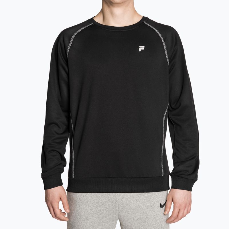 Herren FILA Landin Raglan Crew Sweatshirt schwarz