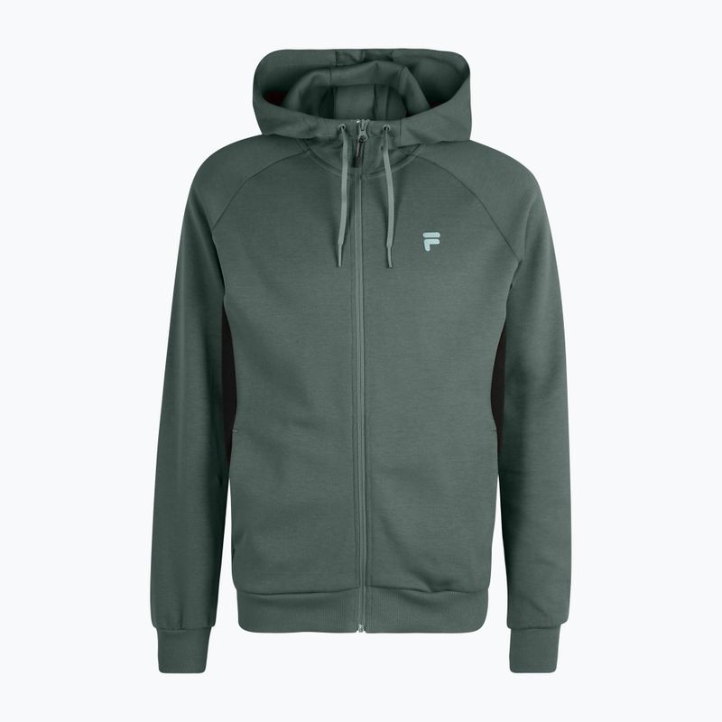 FILA Herren Romulus Track Sweatshirt mit Kapuze dunkel Wald/schwarz