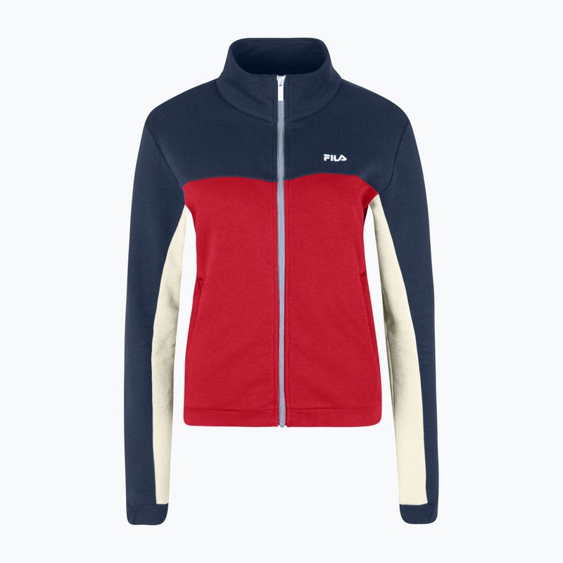 FILA Damen Sweatshirt Bruckberg Track schwarz iris true red antique white