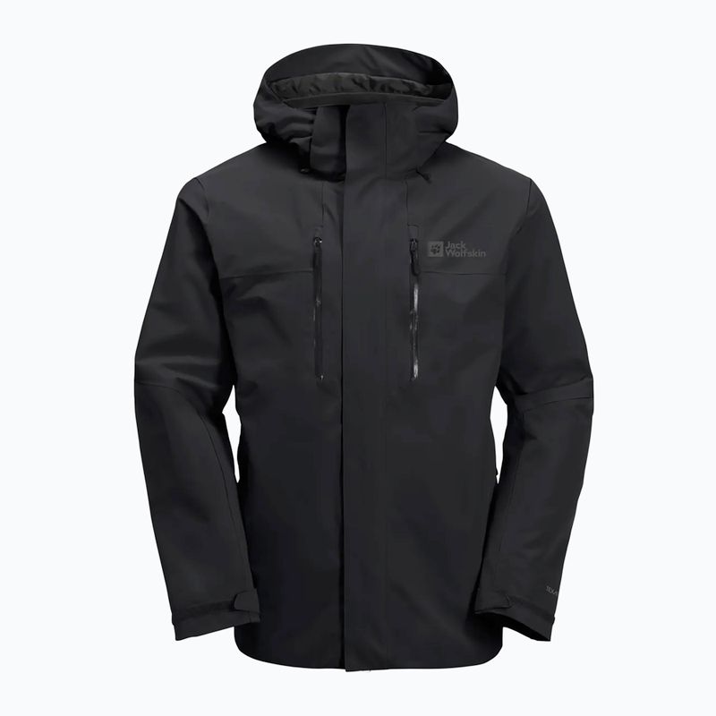 Jack Wolfskin Herren 3-in-1 Jacke Jasper 2L schwarz 6