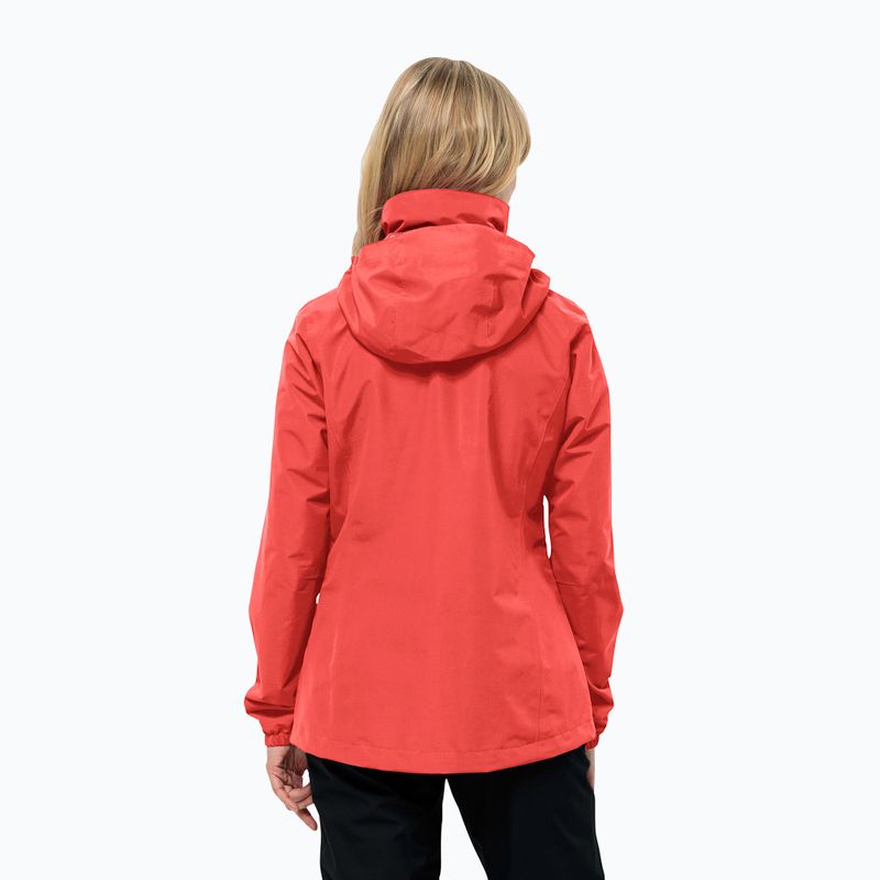 Jack Wolfskin Stormy Point 2L Damen Regenjacke vibrant rot 2