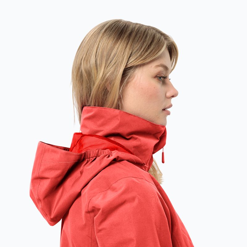 Jack Wolfskin Stormy Point 2L Damen Regenjacke vibrant rot 4