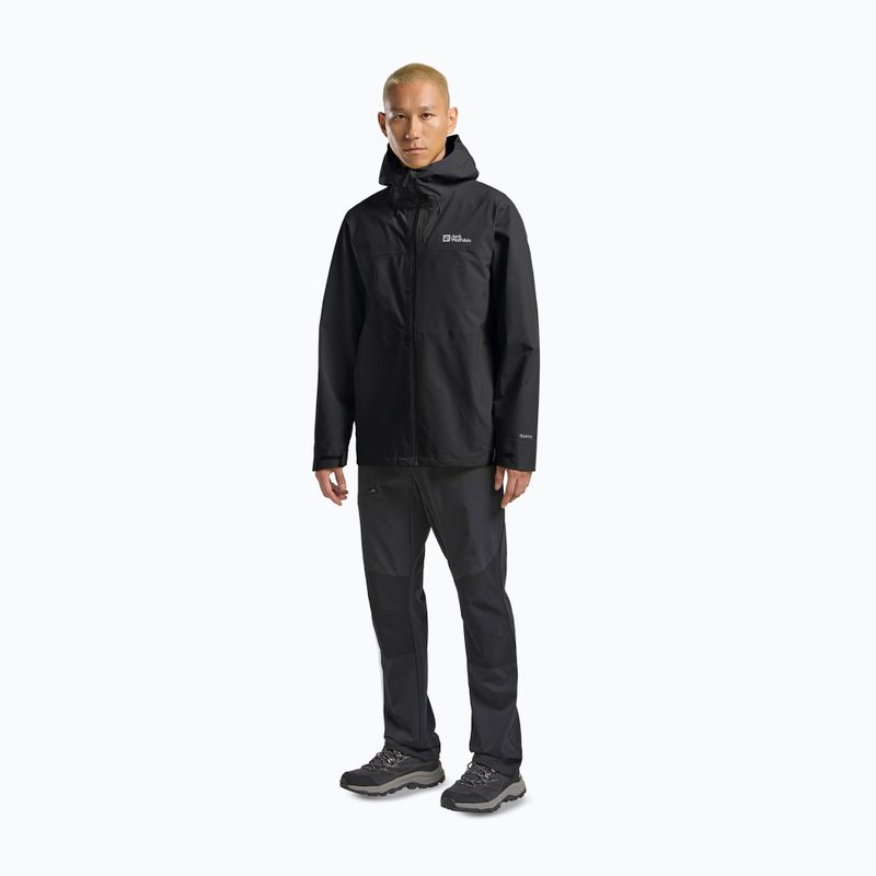 Regenjacke Herren Jack Wolfskin Highest Peak 3L black 2