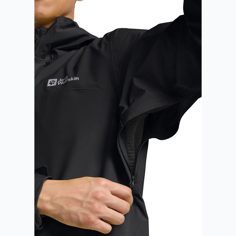 Regenjacke Herren Jack Wolfskin Highest Peak 3L black 8