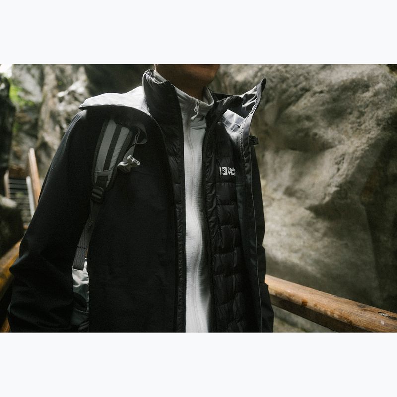 Regenjacke Herren Jack Wolfskin Highest Peak 3L black 21