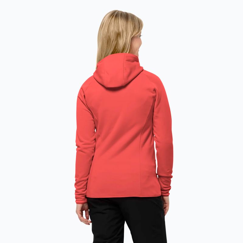 Jack Wolfskin Damen Sweatshirt Baiselberg Hooded FZ vibrant rot 2