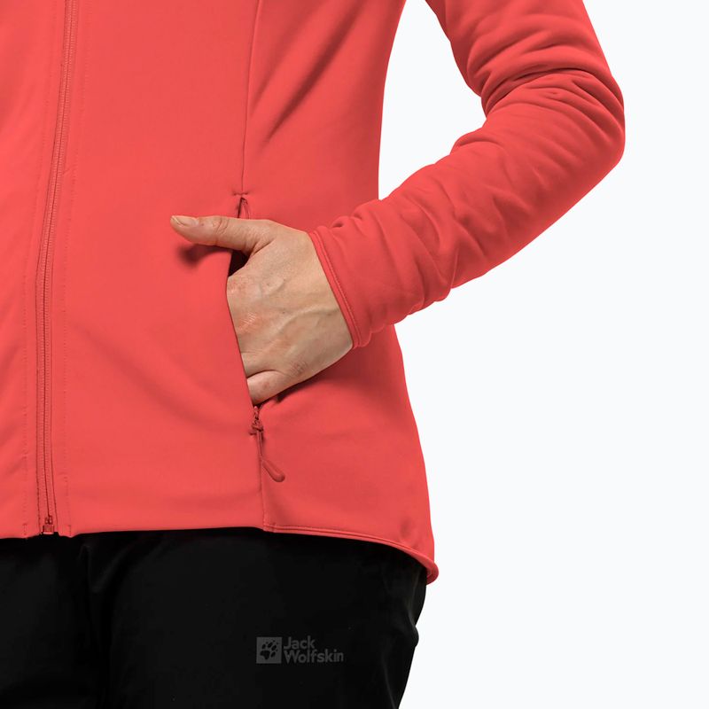 Jack Wolfskin Damen Sweatshirt Baiselberg Hooded FZ vibrant rot 4