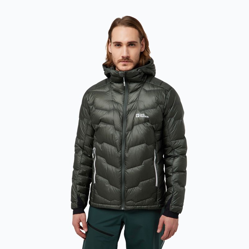Daunenjacke Herren Jack Wolfskin Alpspitze Down Hoody slate green