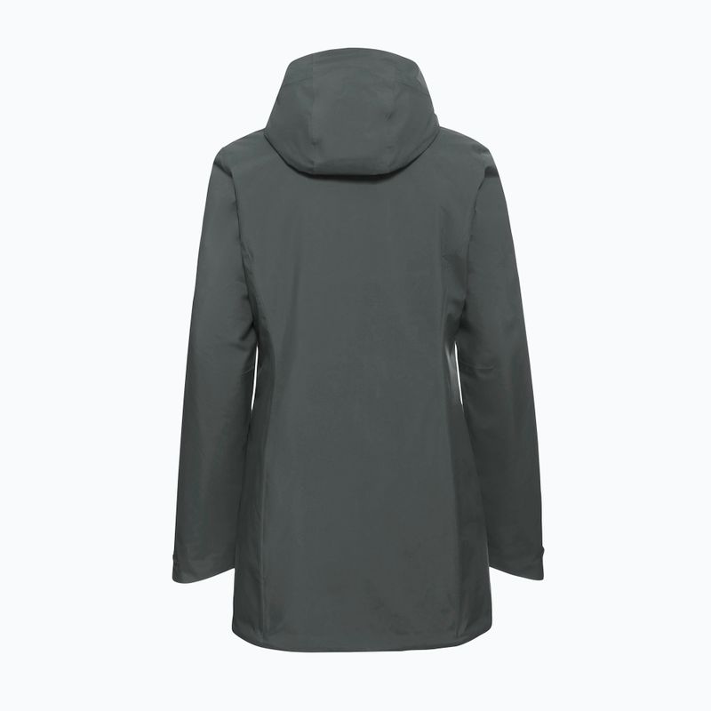 Damen Regenjacke Jack Wolfskin Heidelstein Ins slate green 8