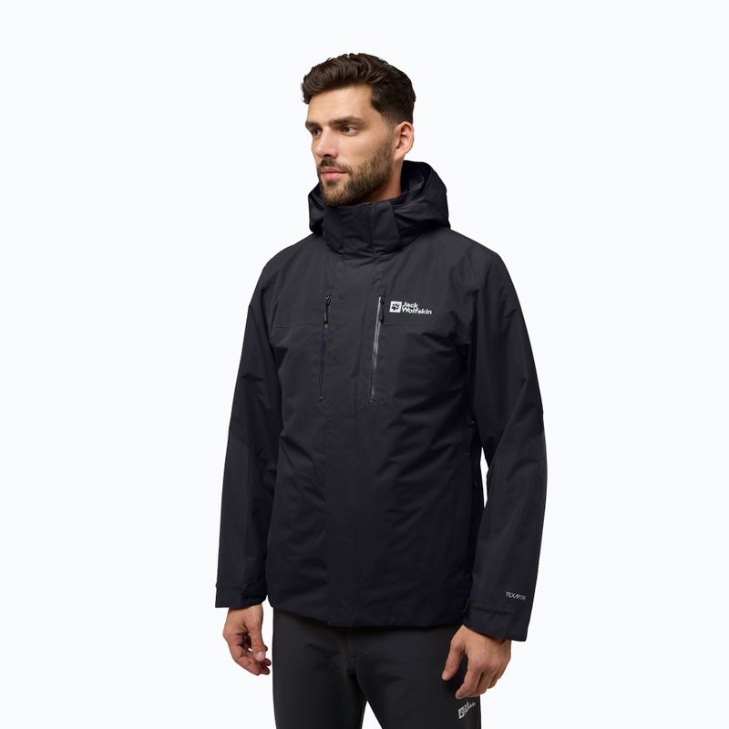 Herren 3in1 Jacke Jack Wolfskin Jasper 3In1 schwarz